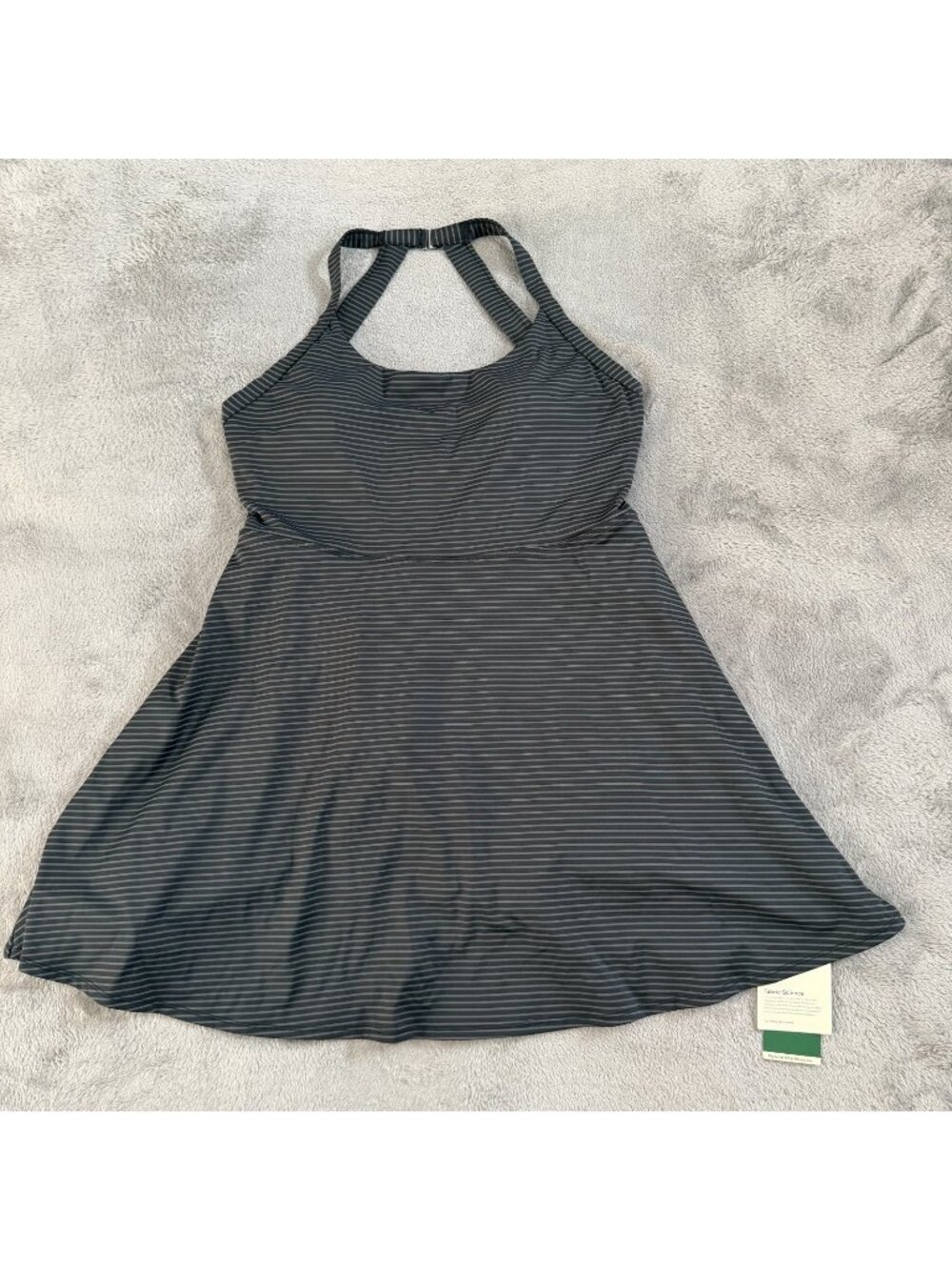 NWT Halara Stripe 2 in 1 Mini Dance Active Dress Easy Peezy XL Built In Bra